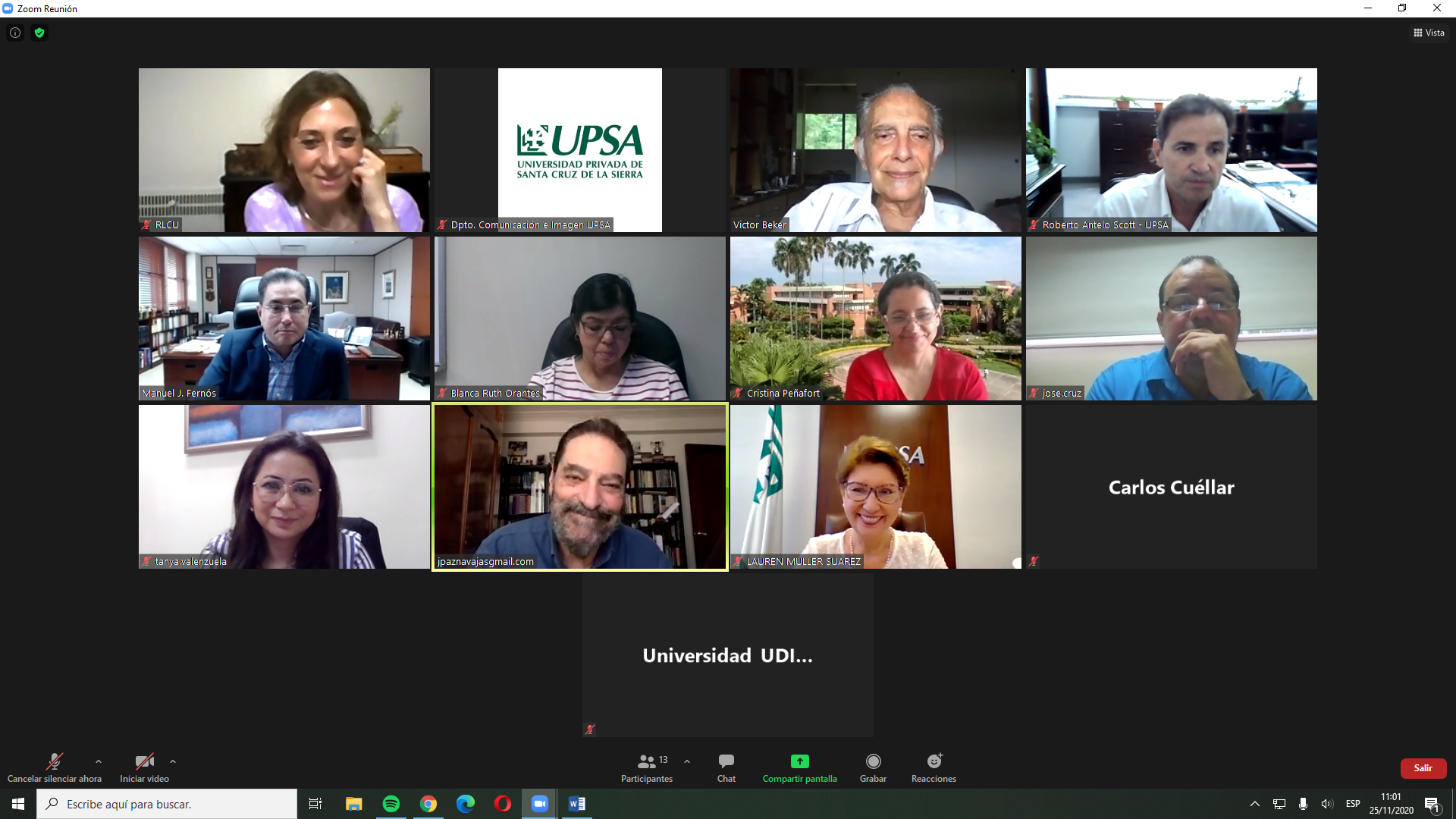 UPSA en Asamblea Virtual de Rectores de la RLCU